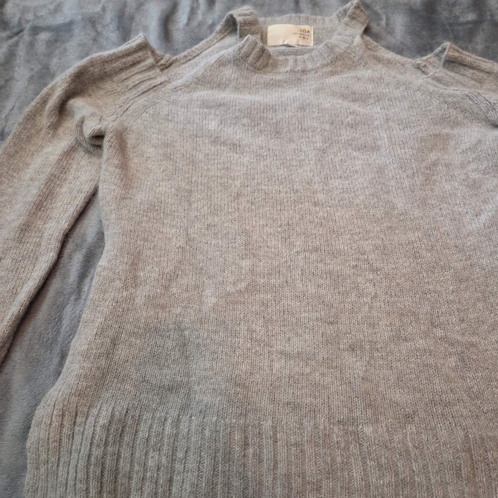 J.O.A. Light Gray Knit Sweater